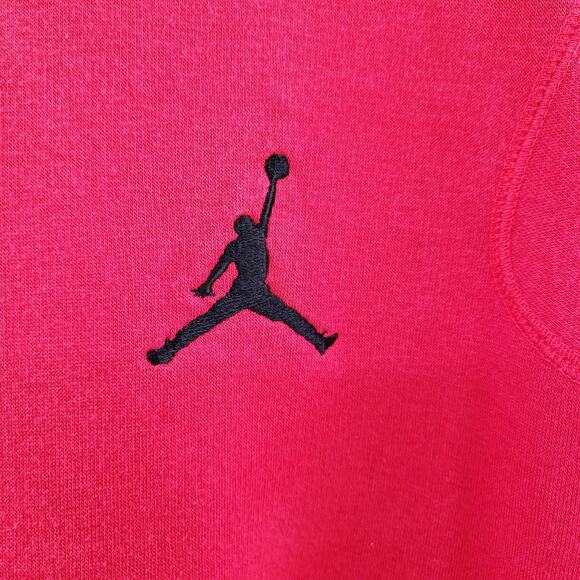 Y2K Jordan Jumpman Red & Black Pullover Crewneck Sweater Men’s Sz XXL Sportswear - Picture 3 of 10